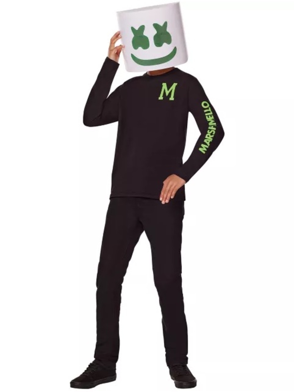Kids Glow in the Dark Marshmello Costume Kit